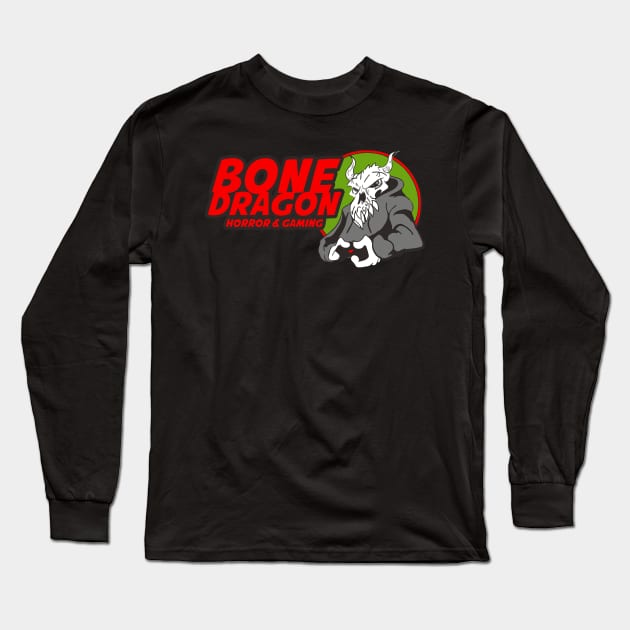 BoneDragon Banner Shirt Long Sleeve T-Shirt by crowjandesigns